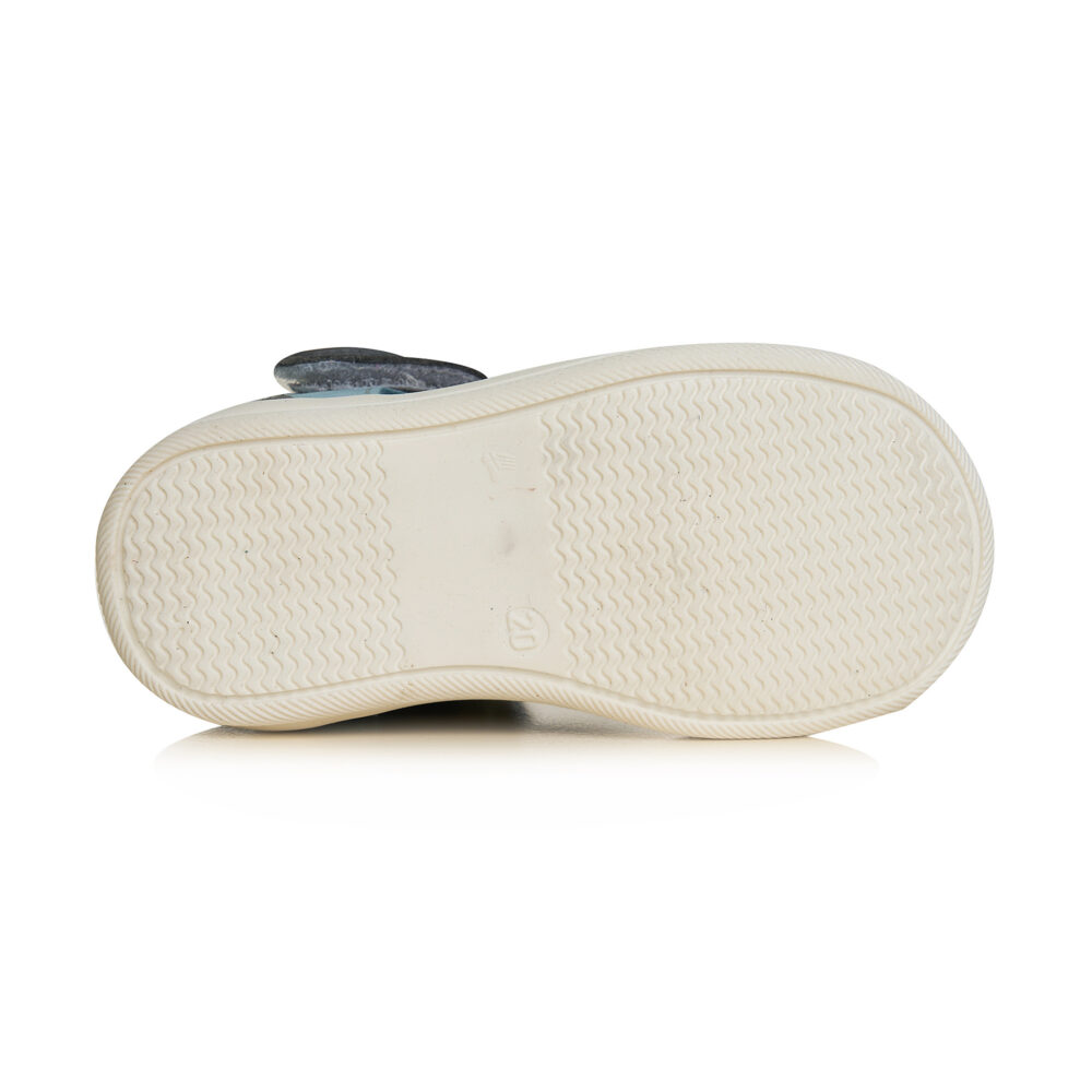 Pantofi decupati din piele cu talonet Pablo02 blu