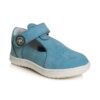 Pantofi decupati din piele cu talonet Pablo 01 azul