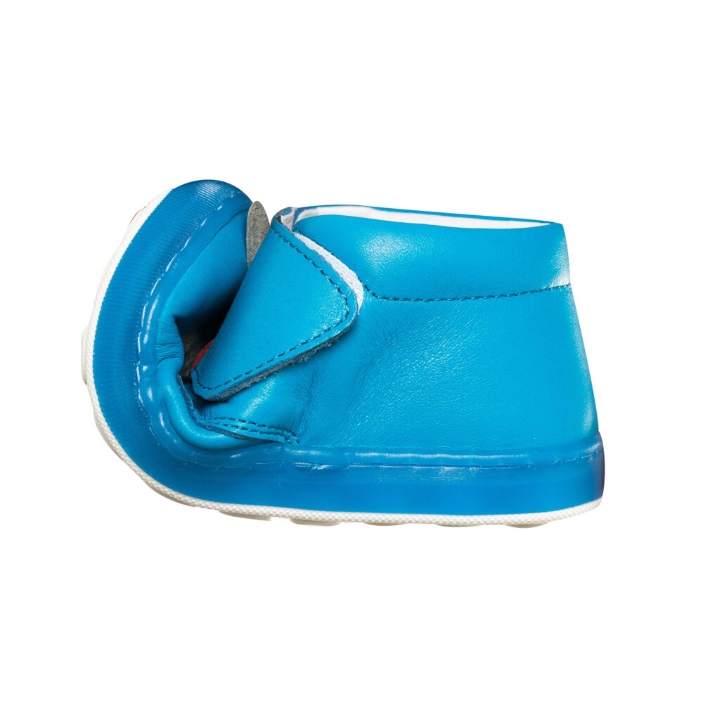 DSC08903.jpg Pantofiori copii din piele cu talpa flexibila si talonet Lucky blu