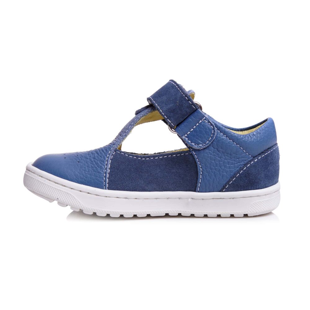 DSC09700.jpg Pantofi decupati din piele cu talonet si talpa flexibila Pablo 01 blu