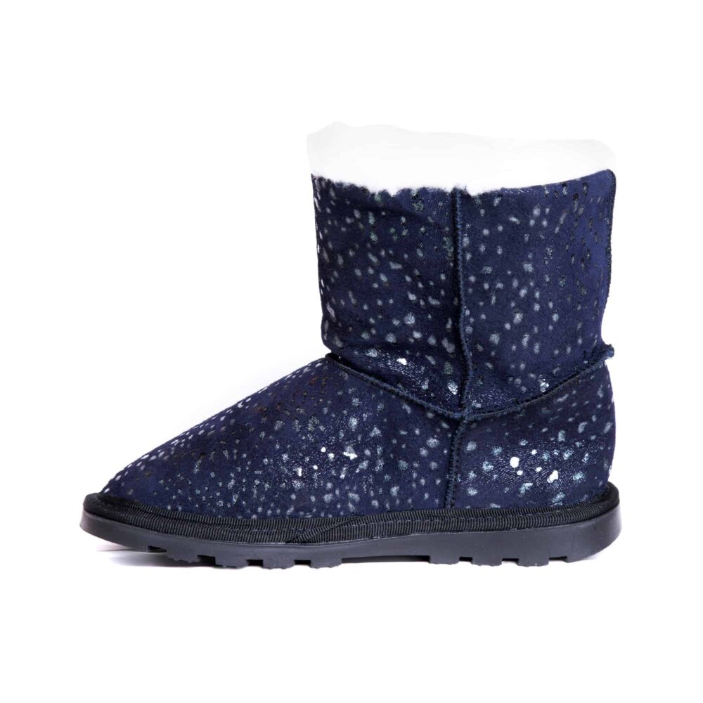Cizme imblanite din piele Milano 001 bluemarin