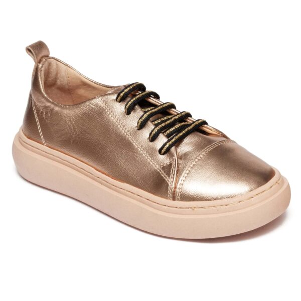 Tenisi din piele pentru fete Cloud bronz