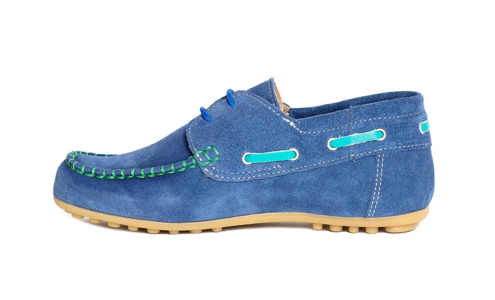 Jose-blue-4.jpg Mocasini pentru baieti din piele velur JOSE albastru