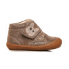 Teddy cioco (2) Pantofiori copii din piele cu talpa flexibila si talonet Teddy bronz