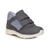 Pantofi copii sport din piele cu talpa flexibila si talonet Tokyo gri