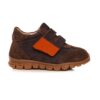 Pantofi copii sport din piele cu talpa flexibila si talonet Tokyo maro 01