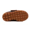 Pantofi copii sport din piele cu talpa flexibila si talonet Tokyo maro 01