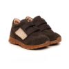 Pantofi copii sport din piele cu talpa flexibila si talonet Tokyo maro 02