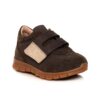 Pantofi copii sport din piele cu talpa flexibila si talonet Tokyo maro 02