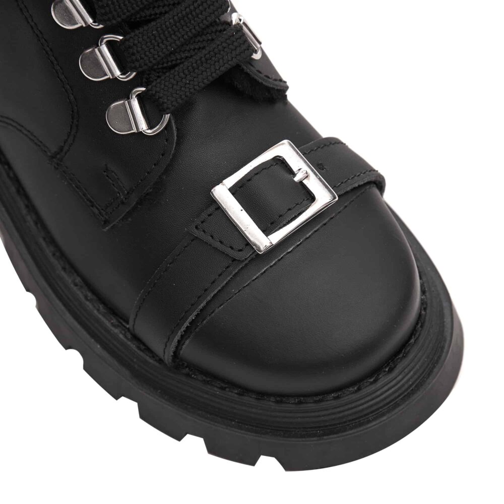 Ghete imblanite din piele cu catarame pentru fete Alice 003