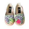 Espadrile pentru copii din textil printat cu talpa acoperita cu iuta Tropical Print