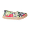 Espadrile pentru copii din textil printat cu talpa acoperita cu iuta Tropical Print