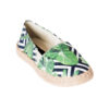 Espadrile pentru copii din textil printat cu talpa acoperita cu iuta Jungle Black