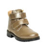 Ghete pentru fete din piele naturala Luca03 bronz