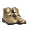 Ghete pentru fete din piele naturala Luca03 bronz