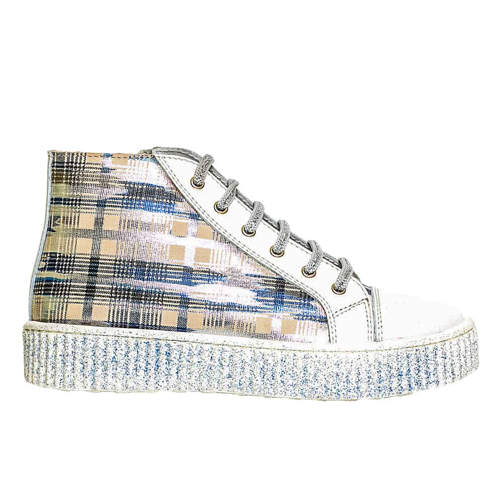 Tenisi din piele pentru copii Rebel Print