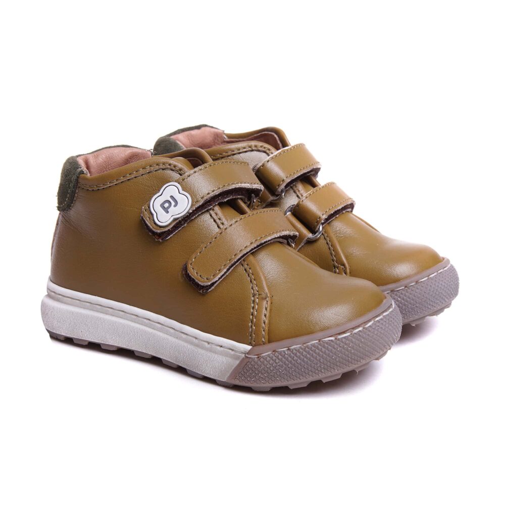 seby-olive-piele-2.jpg Ghete din piele pentru copii cu talonet Seby olive