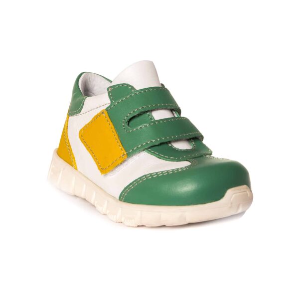 tokio-verde-2.jpg Adidasi copii din piele cu talpa ultra flexibila si talonet Tokyo verde