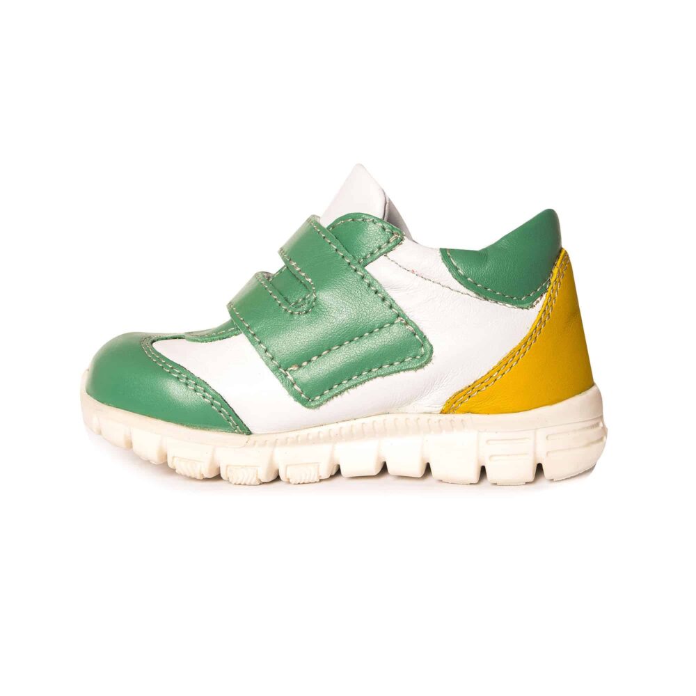 tokio-verde-4.jpg Adidasi copii din piele cu talpa ultra flexibila si talonet Tokyo verde