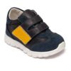 Pantofi copii sport din piele cu talpa flexibila si talonet Tokyo blu